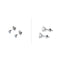 LUPIS Stud Earrings 4 mm/3 mm