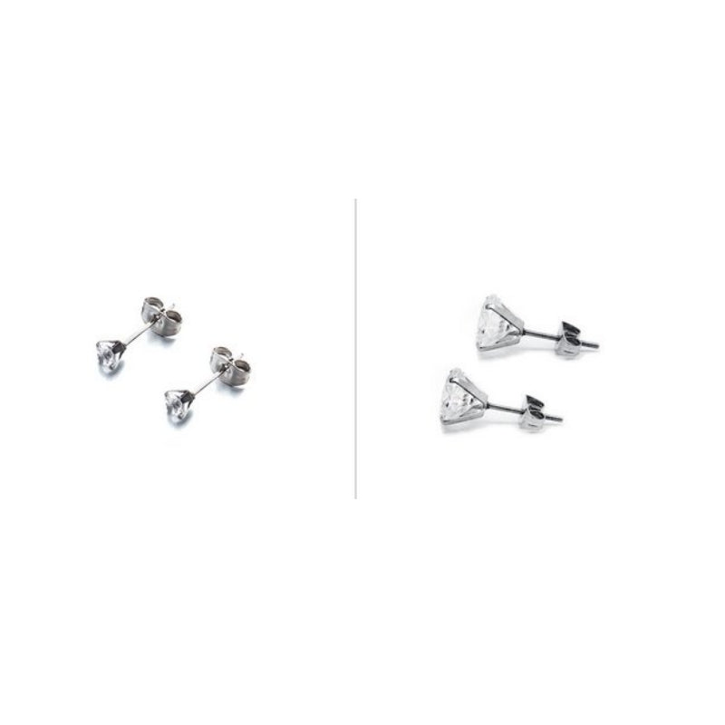 LUPIS Stud Earrings 4 mm/3 mm