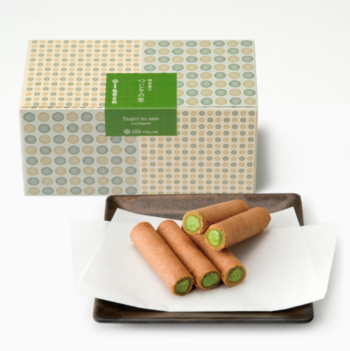 Tsujiri no Sato Matcha Cream Wafer Roll Cookies (8)