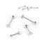 LUPIS 18G Silver Simple Lovelet Stud Body Earrings
