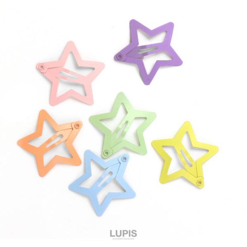 Star & Heart Snap Hair Pin Set
