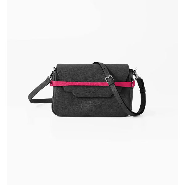 CHATONA In and Out - Mini Leather Bag (Black)