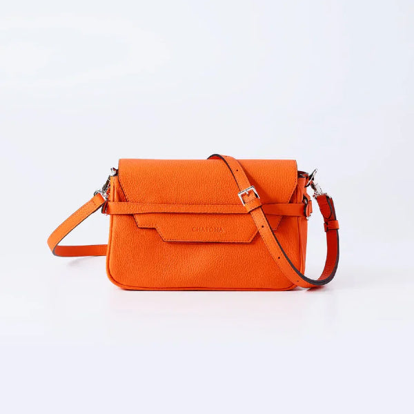 CHATONA In and Out - Mini Leather Bag (Fresh Orange)