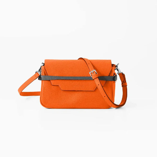 CHATONA In and Out - Mini Leather Bag (Fresh Orange)