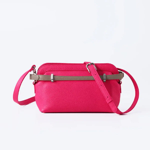 CHATONA Mini Leather Bag (Cherry Pink)