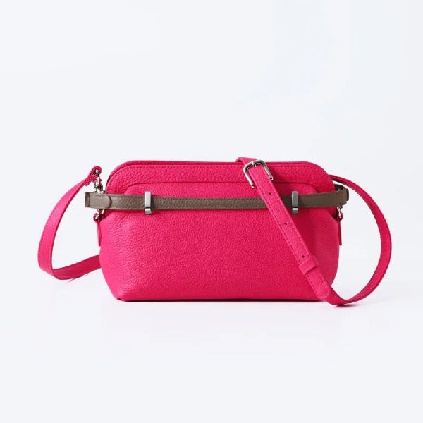 CHATONA Mini Leather Bag (Cherry Pink)