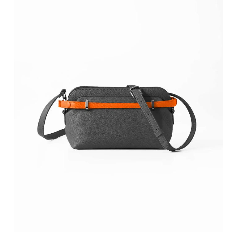 CHATONA Mini Leather Bag (Essential Gray)