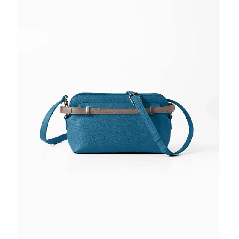 CHATONA Mini Leather Bag (Dragee Blue)