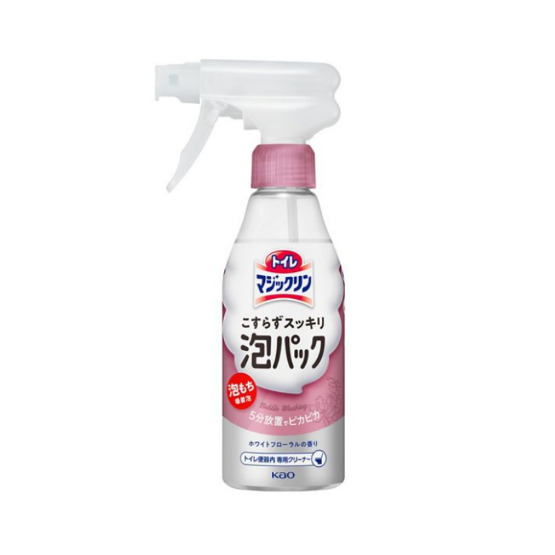 KAO Toilet MagiClean No-Scrub Bubble Pack Toilet Cleaner Spray (White Floral Scent)