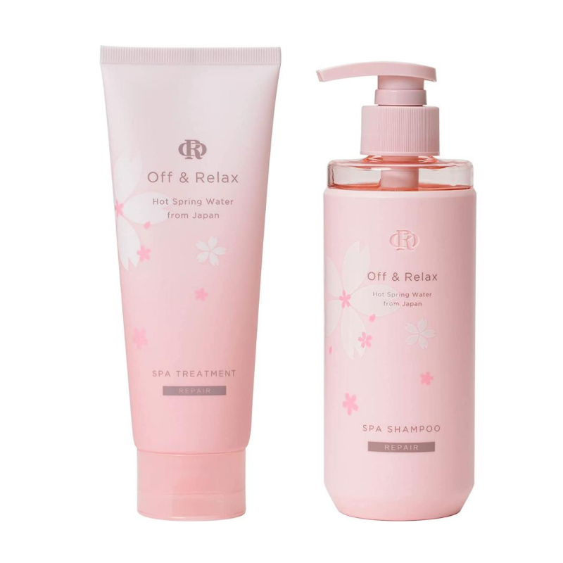 PREORDER Off & Relax Shampoo and Conditioner Travel Set (Night Sakura)