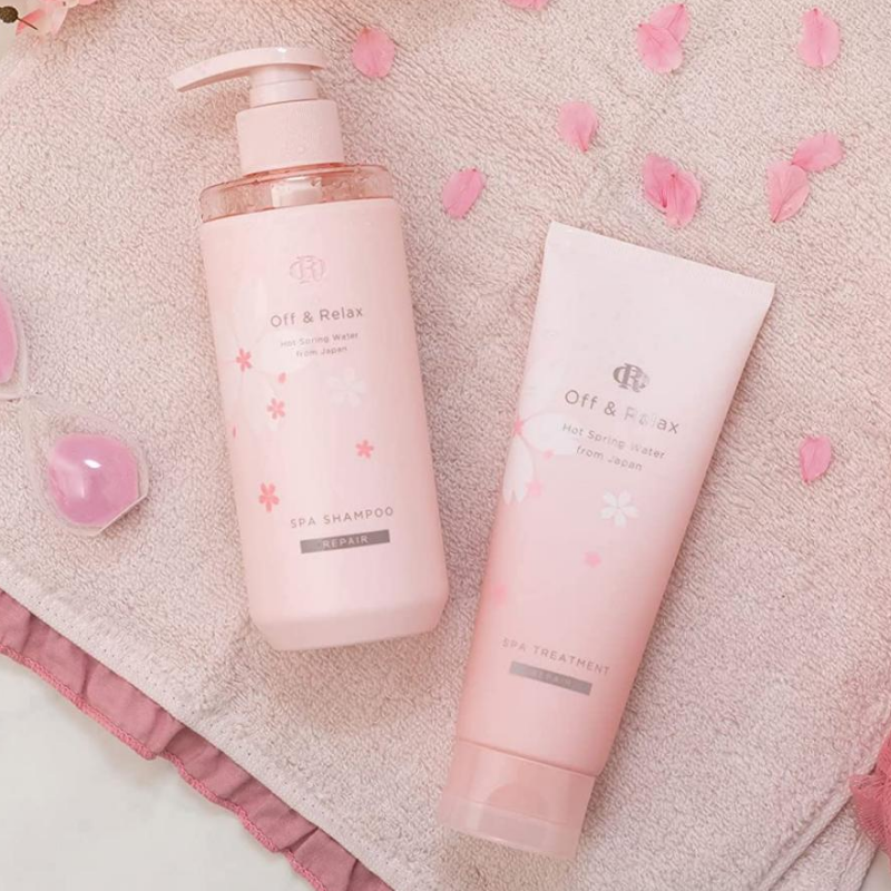 PREORDER Off & Relax Shampoo and Conditioner Travel Set (Night Sakura)