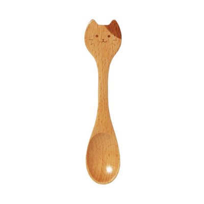 Maruki Cat and Paw Wooden Spoon (One Random Design)