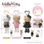 Sanrio Leopard Black Leather Series Hello Kitty Plush Pendant