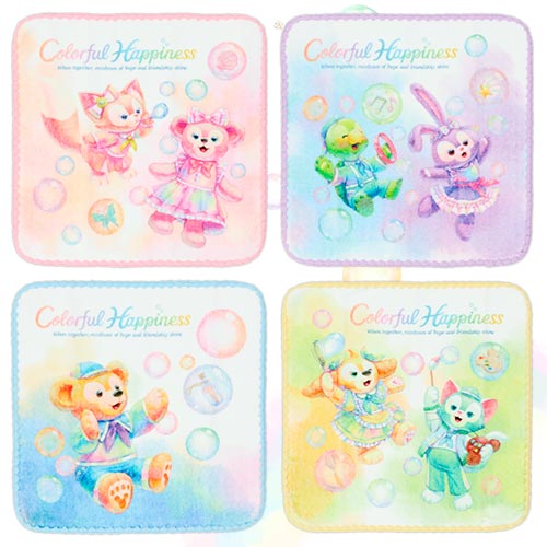 Disney Duffy & Friends 20th Anniversary Colorful Happiness Mini Towel Set