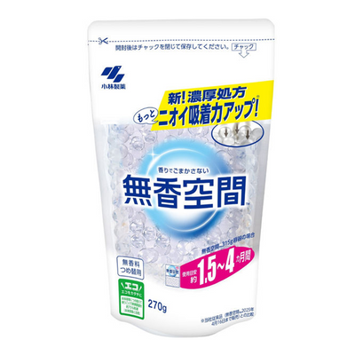Kobayashi Mukokukan Unscented Air Deodorizer Beads for Home & Bathroom
