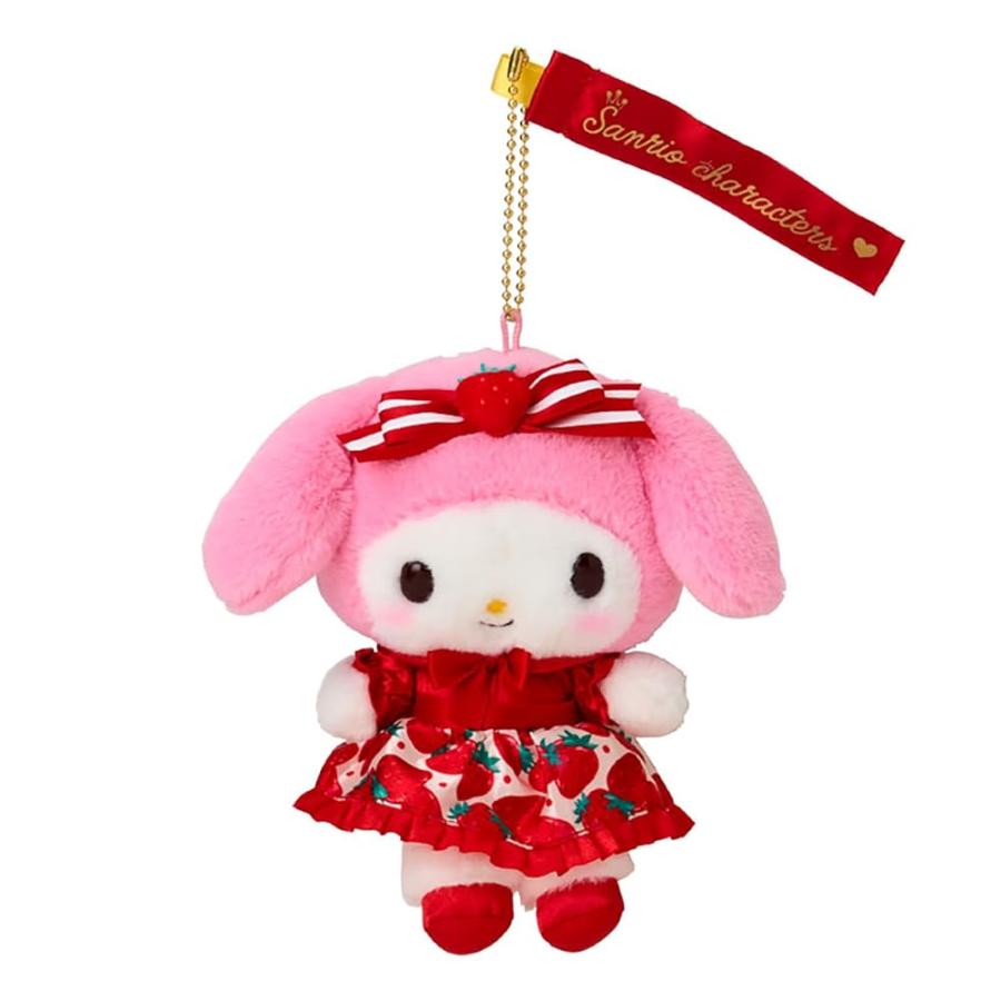 Sanrio Strawberry News 50th Anniversary Plush Keychain