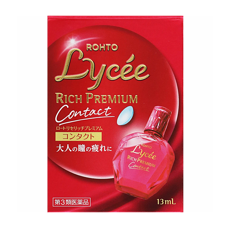 ROHTO Lycée Rich Premium Eye Drops for Contact Lens Wearers