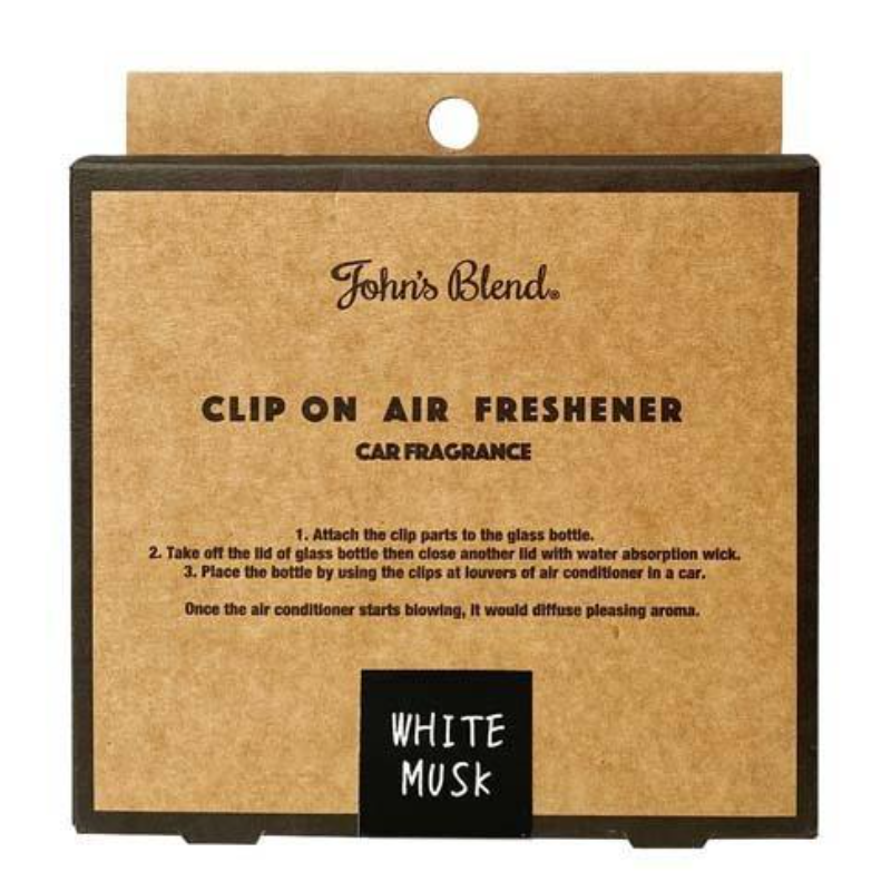 John's Blend Clip On Air Freshener (White Musk)