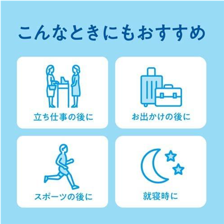 KAO MegRhythm Carbonated Gel Foot Pack Masks (6 Sheets)