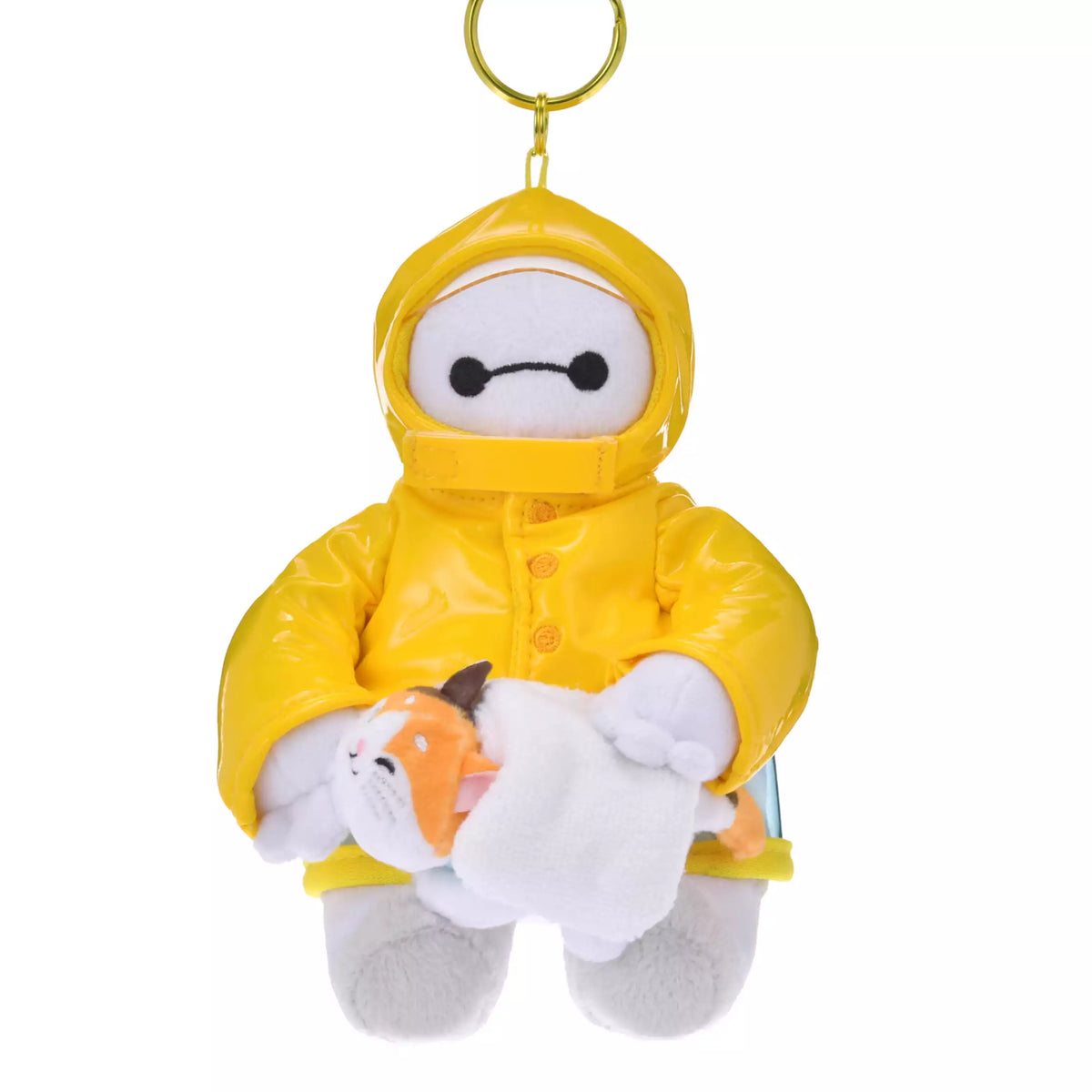 Japan Disney Store Plush Keychain - Baymax: Raincoat