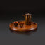 Kameya Japan Tradition - Kurogaki Wood Sake Set and Zelkova Bowl by Living National Treasure Ryozo Kawakita