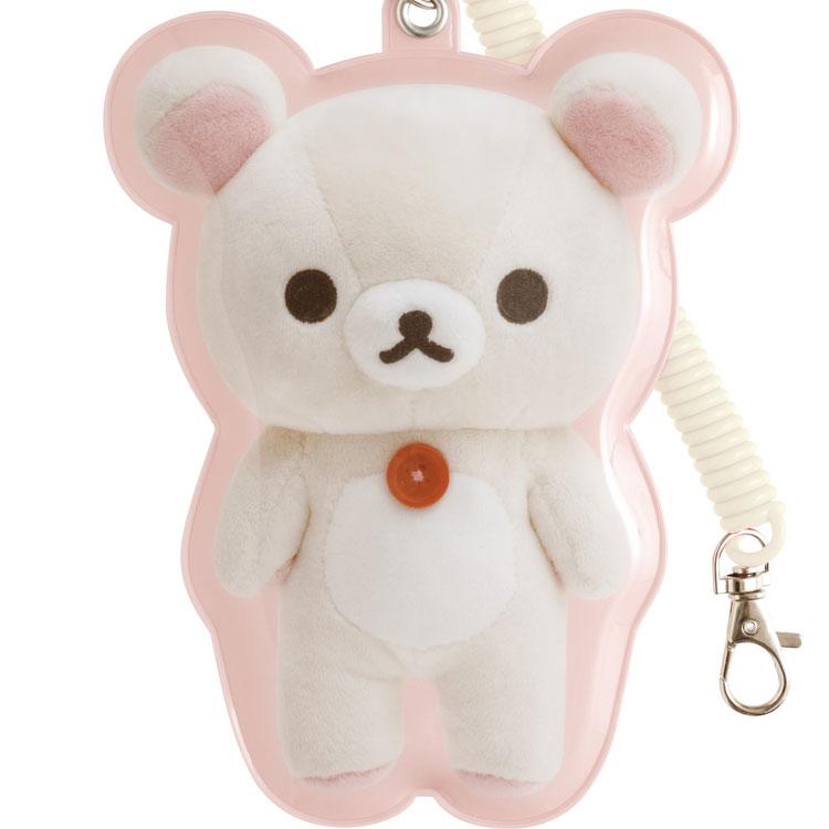 Rilakkuma Plush Photo Series Die-Cut Pass Case – Rilakkuma / Korilakkuma [San-X]