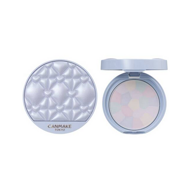 CANMAKE Illuminating Finish Powder Abloom Face Powder (01 Hydangea Garden) (Quilted Compact)
