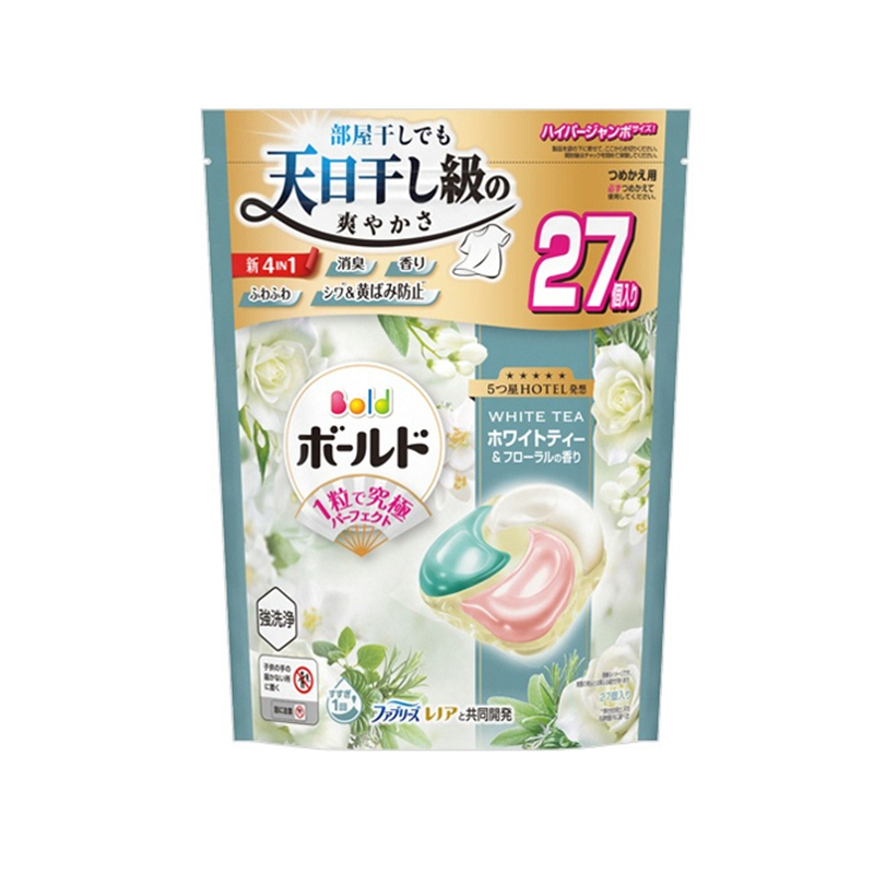 Proctor & Gamble Bold Gel Ball 4D White Tea & Floral Scented Laundry Detergent Pods