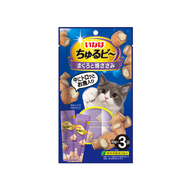 Inaba Churubi Tuna and Chicken/Bonito Cat Treats