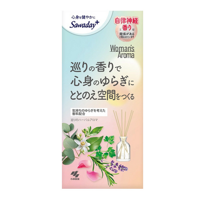 Kobayashi Sawaday + Woman’s Aroma – “Herbal Circulation” Reed Diffuser