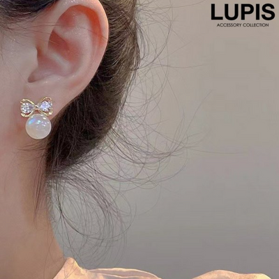 LUPIS Ribbon x Aurora Pearl Earrings