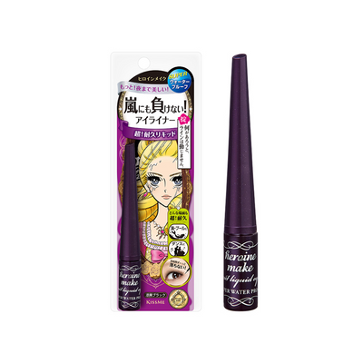 KISS ME Heroine Make Impact Liquid Eyeliner Super Waterproof 01 Jet Black