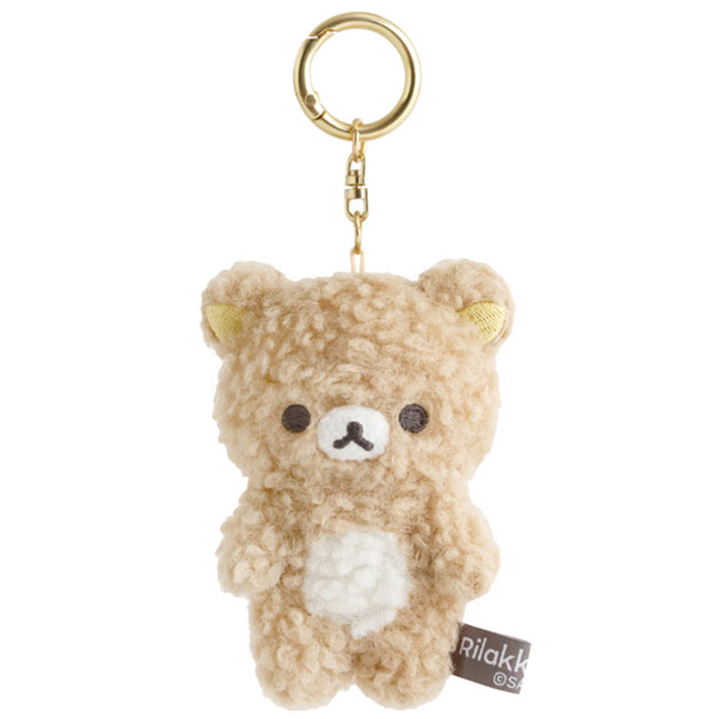 San-X Rilakkuma abd Korilakkuma Fuzzy Plush Keychain