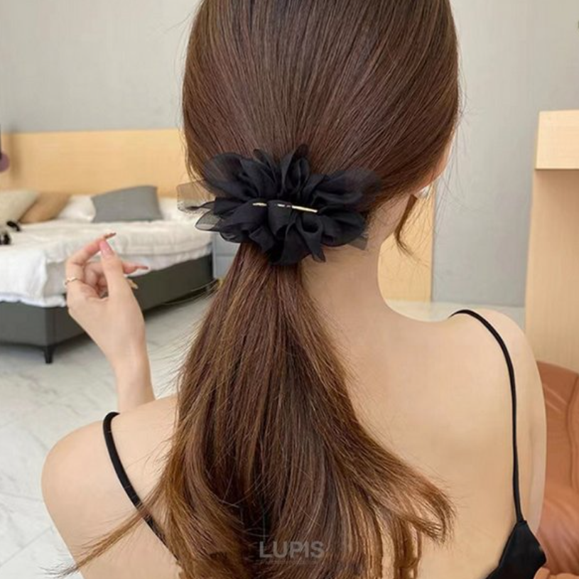 Lupis Gathered Chiffon Hair Clip