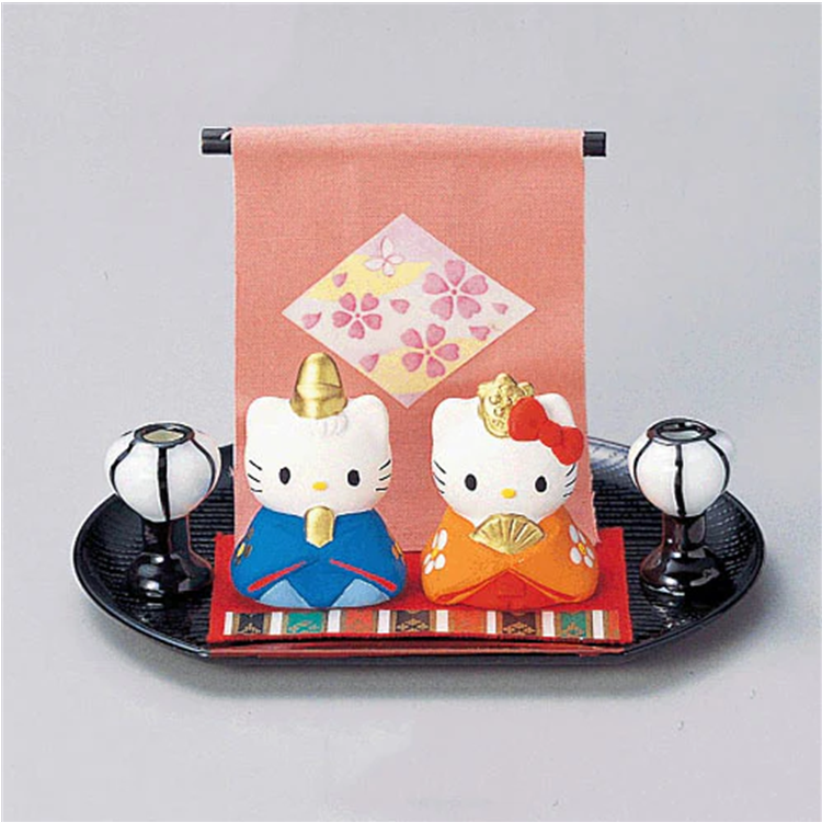 Sanrio Hello Kitty and Dear Daniel Girls' Day Ceramic Centerpiece