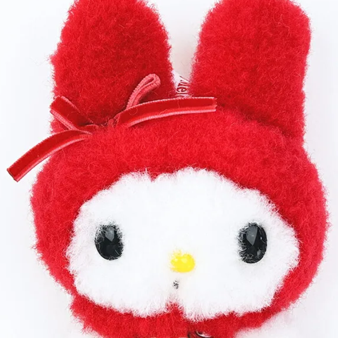 Sanrio My Melody Red Gingham Miniature Plush Keychain