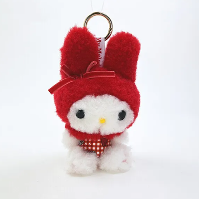 Sanrio My Melody Red Gingham Miniature Plush Keychain