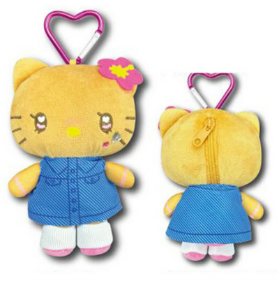 Sanrio Hello Kitty Plush Heart Carabiner Keychain