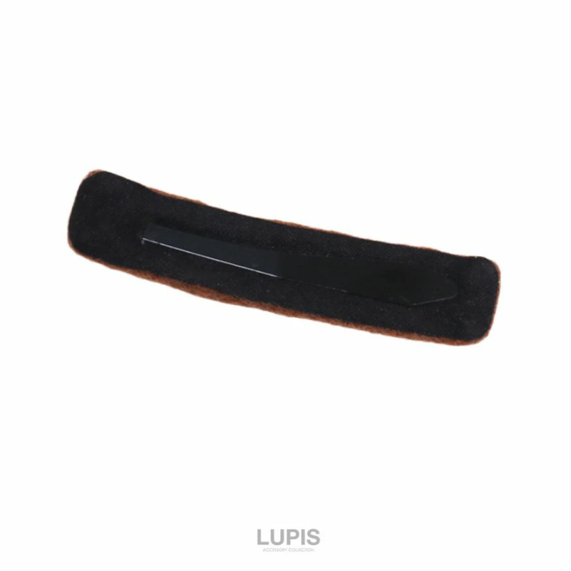 One-Color Knit Snap Hairpin (Blue)