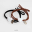 Check x Leopard Print Hair Tie Leopard