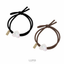 Check x Leopard Print Hair Tie Leopard