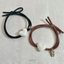 Check x Leopard Print Hair Tie Leopard