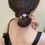 Check x Leopard Print Hair Tie Leopard