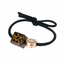 LUPIS Smiley Face & Leopard Print Square Hair Tie