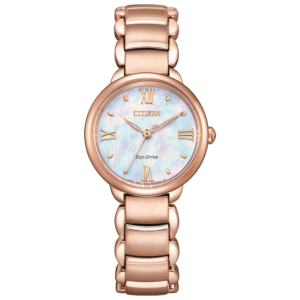 CITIZEN ROUND Collection Silver/Gold EM0927-87Y/EM0928-84D
