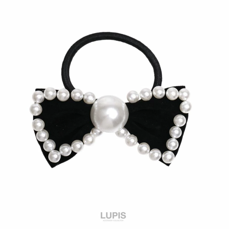 LUPIS Pearl & Velvet Ribbon Hair Tie