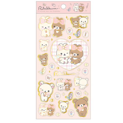 San-X Rilakkuma - Makeup Rilakkuma Sticker Set