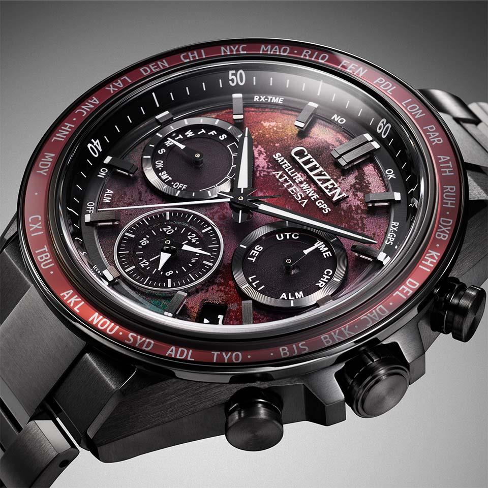 CITIZEN Attesa Black Titanium Series CC4077-71Z Watch