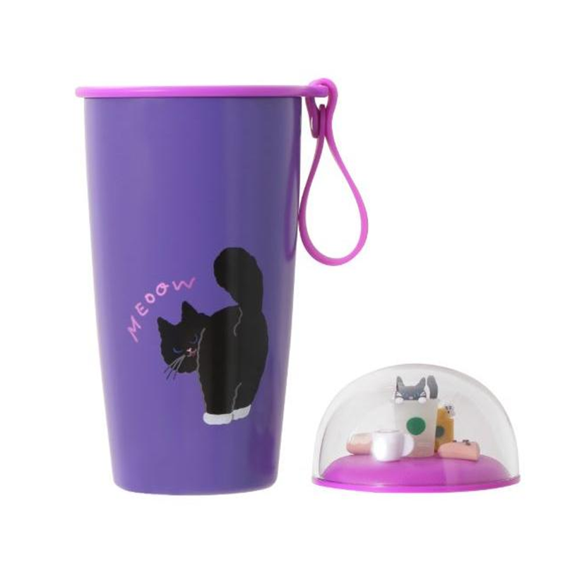 Starbucks Halloween 2025 Cat Cup Shaped Stainless Steel Bottle