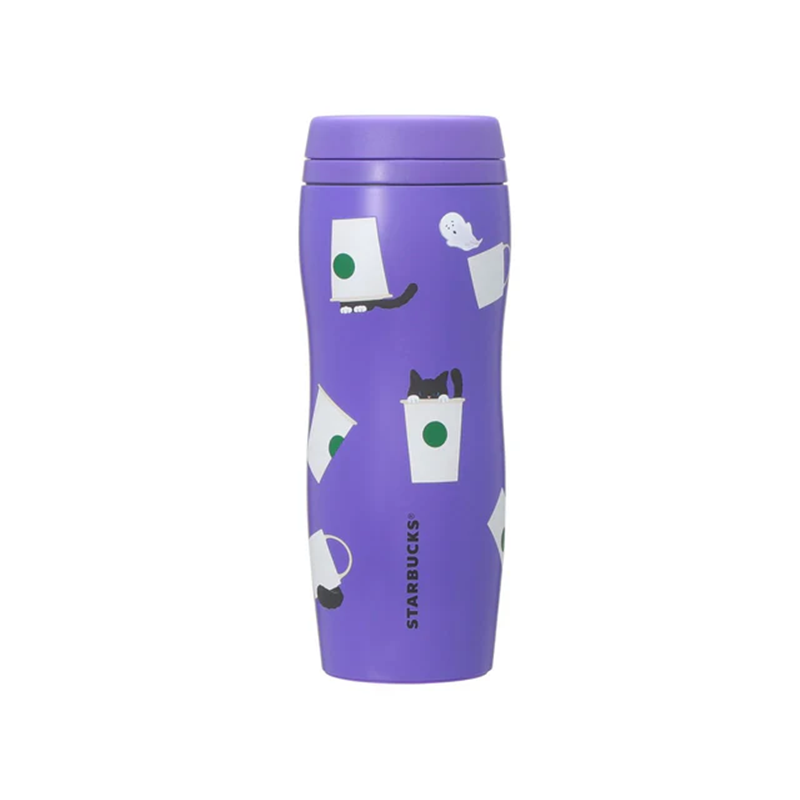 Starbucks Halloween 2025 Cat Curved Stainless Steel Bottle